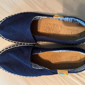 Navy Blue Ubuntu Espadrille Flats